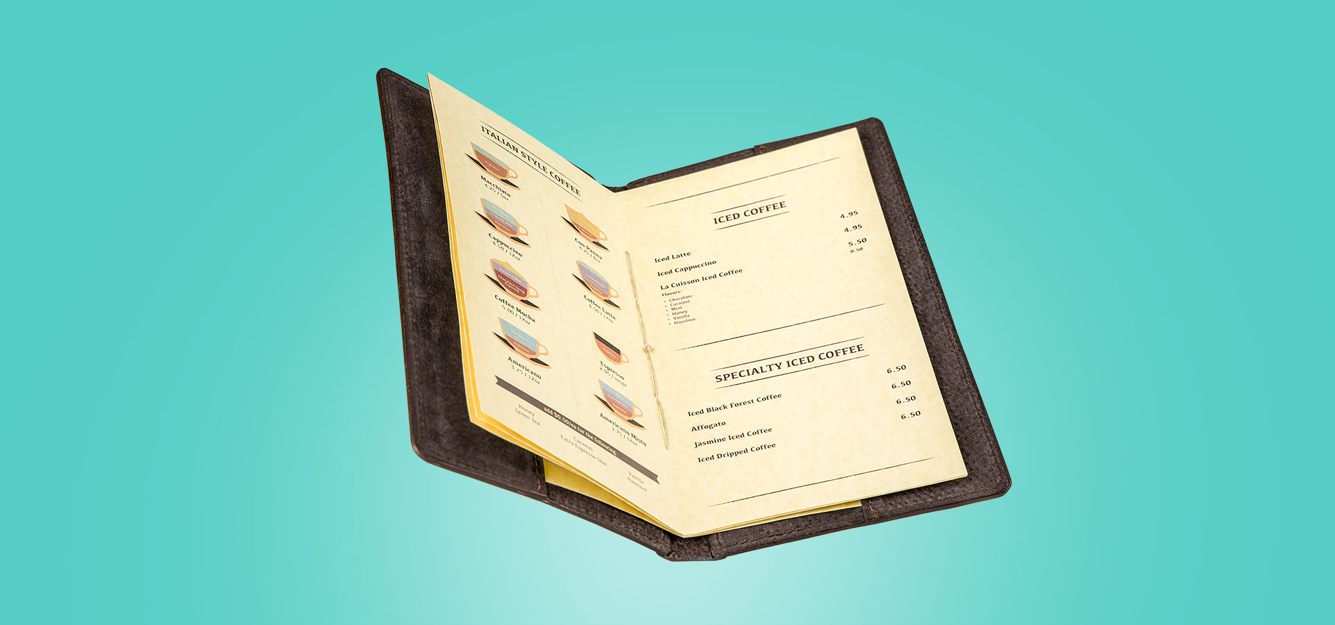 Hand Stitched Menu